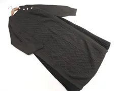 grove グローブ ケーブル編み ニット ワンピース sizeS/チャコール ◇■ レディース