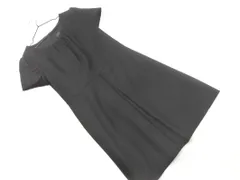 UNTITLED アンタイトル ウール100% タック ワンピース size42/黒 ◇■ レディース