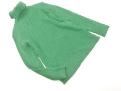 SELECT MOCA セレクトモカ リブ タートルネック ニット セーター sizeF/緑 ◇■ レディース
