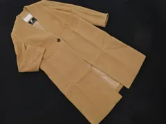 ADAM ET ROPE' アダムエロペ ウール混 ノーカラー コート size36/ベージュ ◇■ レディース