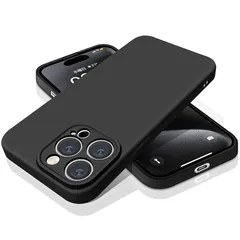 【新品】 iPhone15 Pro 用 ケース シリコン アイフォン15 プロ カバー スマホケース 耐衝撃 衝撃吸収 レンズ保護 傷つけ防止 指紋防止 全面保護 バンパー(ブラック) 0