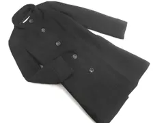 NATURAL BEAUTY BASIC ナチュラルビューティーベーシック ウール混 スタンドカラー コート sizeM/黒 ◇■ レディース