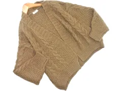 KOE コエ ショール カーディガン sizeF/茶 ◇■ レディース