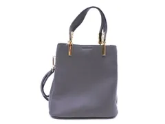 Trideep トライディープ レザー 2WAY ショルダー ハンド バッグ グレー ■■ レディース