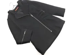 COMPTOIR DES COTONNIERS コントワーデコトニエ ウール混 ライダース フード ジャケット size5/黒 ◇■ レディースのサムネイル