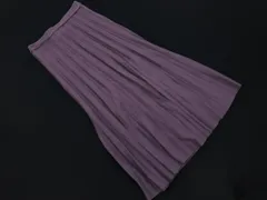 Mila Owen ミラオーウェン ニット ロング スカート size0/ラベンダー ■■ レディース