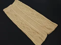 SELECT MOCA セレクトモカ ケーブル編み ニット ロング スカート sizeF/ベージュ ◇■ レディース