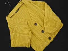 INGNI イング Vネック ケーブル編み ニット カーディガン sizeM/黄 ◇■ レディース