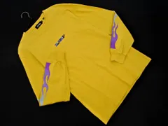 XLARGE エクストララージ ロゴ プリント カットソー sizeM/黄 ◇■ メンズ