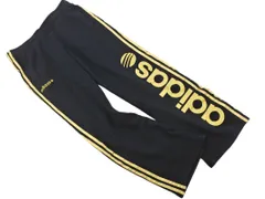 adidas アディダス プリント トラック パンツ sizeL/黒ｘゴールド ◇■ メンズ