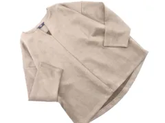 SHIPS シップス スウェード調 プルオーバー カットソー 茶 ◇■ レディース