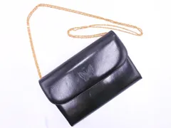 HANAE MORI ハナエモリ レザー フォーマル 2WAY クラッチ バッグ 黒 ■■ レディース