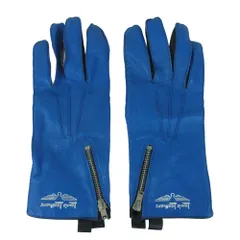 Lewis Leathers ルイスレザー RACING GLOVES レーシング グローブ カウレザー 手袋 ブルー系 ブラック系 M【中古】