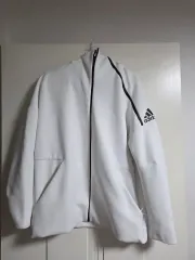 アディダス 白 トラックジャージ ジップアップ ジャケット (傷確認)