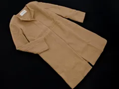 NATURAL BEAUTY BASIC ナチュラルビューティーベーシック ウール混 ノーカラー コート sizeM/ベージュ ◇■ レディース