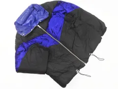 MURUA ムルーア ベロア 切替 中綿 ジャケット sizeS/青ｘ黒 ◇■ レディース