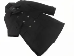 green label relaxing グリーンレーベルリラクシング ユナイテッドアローズ ウール混 ダブルボタン ステンカラー コート size40/黒 ◇■ レディース