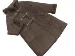 nano universe ナノユニバース nano co フェイクムートン ダッフル コート size36/茶 ◇■ レディース