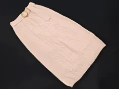 MAJESTIC LEGON マジェスティックレゴン ケーブル編み ニット ロング スカート sizeM/ピンク ◇■ レディース