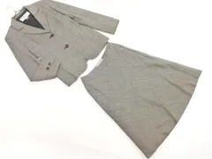 NATURAL BEAUTY BASIC ナチュラルビューティーベーシック ウール混 セットアップ ジャケット スカート スーツ size上M 下S/グレー ◇■ レディース