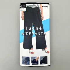 トゥシェ レディース ワイドパンツ XLサイズ ブラック 黒 ボトムス Tuche GUNZE