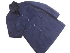 NICOLE CLUB ニコルクラブ FOR MEN スウェード調 コート size46/紺 ◇■ メンズ