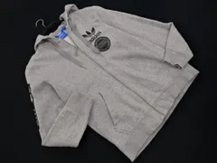 adidas originals アディダスオリジナルス 裏起毛 ロゴ プリント ジップアップ パーカー sizeM/グレー ◇■ メンズ