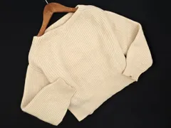 URBAN RESEARCH DOORS アーバンリサーチドアーズ モンゴリアン畦 ニット セーター sizeM/アイボリー ◇■ レディース