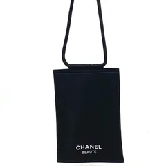 シャネル ラコレクション パスポート ホルダー ショルダーバッグ 黒 ノベルティGB300