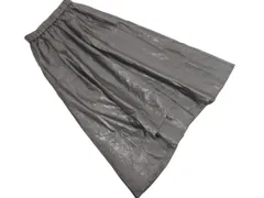 Mila Owen ミラオーウェン フェイクレザー フレア ロング スカート size0/こげ茶 ◇■ レディース