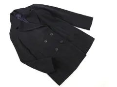 COMME CA ISM コムサイズム ウール混 コート sizeL/紺 ◇■ レディース