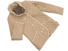 Traditional Weatherwear トラディショナル ウェザーウェア ウール100% キルティング コート ベージュ ◇■ レディース