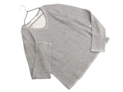 BEAMS LIGHTS ビームスライツ Vネック ラメ カットソー sizeS/グレー ◇■ レディース