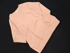 DRESKIP ドレスキップ Vネック ワイド幅 ニット セーター sizeF/サーモンピンク ◇■ レディース