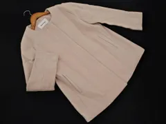 NATURAL BEAUTY BASIC ナチュラルビューティーベーシック ウール混 ノーカラー コート sizeM/ベージュ ◇■ レディース