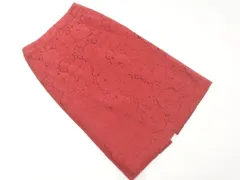 any SiS エニィスィス コーデュロイ 刺繍 スカート size2/赤 ◇■ レディース