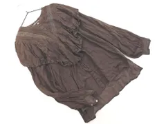 IENA イエナ フリル ブラウス シャツ 茶 ◇■ レディース