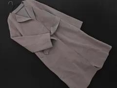 green label relaxing グリーンレーベルリラクシング ユナイテッドアローズ ノーカラー コート size40/グレー ◇■ レディース