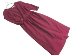 Couture brooch クチュールブローチ Aライン ワンピース size38/ボルドー ◇■ レディース