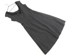 JILLSTUART ジルスチュアート ウール100% リボン ノースリーブ ワンピース size0/グレー ◇■ レディース