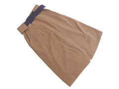 MAJESTIC LEGON マジェスティックレゴン ベルト付き スカート sizeS/ブラウン ◇■ レディース