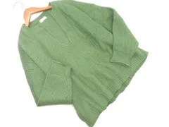 LOWRYS FARM ローリーズファーム ボリュームスリーブ キーネック ニット セーター sizeF/緑 ◇■ レディース