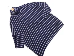 URBAN RESEARCH アーバンリサーチ ボーダー タートルネック ニット セーター sizeF/紺  ◇■ レディース