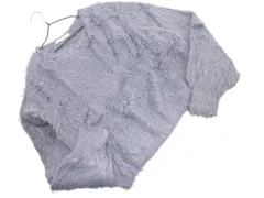 Discoat ディスコート シャギー ワイド幅 ニット セーター sizeF/グレー ◇■ レディース