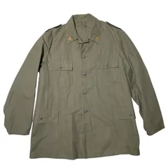 スウェーデン軍 3クラウン 王冠 M-39 ワークジャケット ワークウェア フィールドジャケット フラップポケット メタルボタン カーキ系 ヴィンテージ風 オーバーサイズ アウター レディース ユニセックス メンズ 古着 長袖 CHM