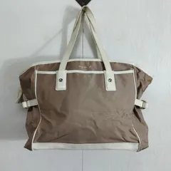 agnes b. VOYAGE  アニエスベーボヤージュ トート バッグ トラベル A4 収納 旅行 ベージュ系 B657