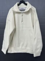 メンズ ハーフジップ 起毛 スウェット