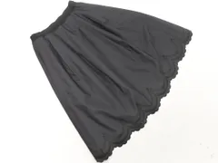 TO BE CHIC トゥービーシック スカラップ ロング スカート size40/黒 ■■ レディースのサムネイル
