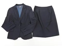 ROPE ロペ Luigi Botto 毛絹混 3点セット ジャケット スカート ワンピース セットアップ size濃紺/紺 ◇■ レディース