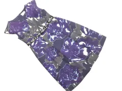 GRACE CLASS グレースクラス 総柄 ビジュー 結婚式二次会 ドレス ワンピース size36/紺 ■■ レディース